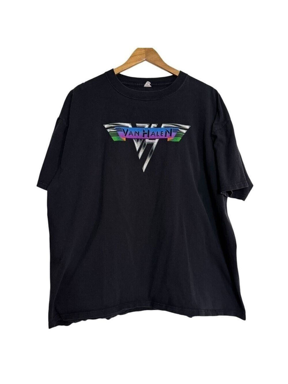 Van Halen World Tour Black Graphic T-Shirt Anvil Tag Vintage Men’s 2XL
